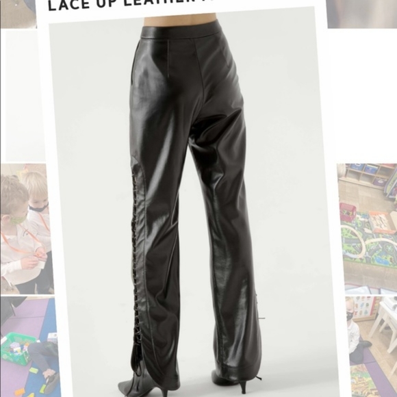 Materiel Tbilisi Lace Up Leather Pants - Picture 3 of 11